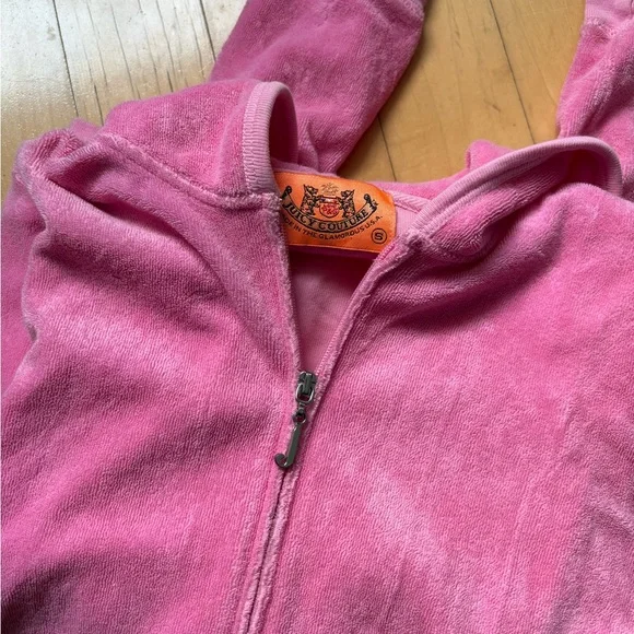 Juicy Couture Pink Zip Up Hoodie - Picture 2 of 4